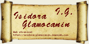 Isidora Glamočanin vizit kartica